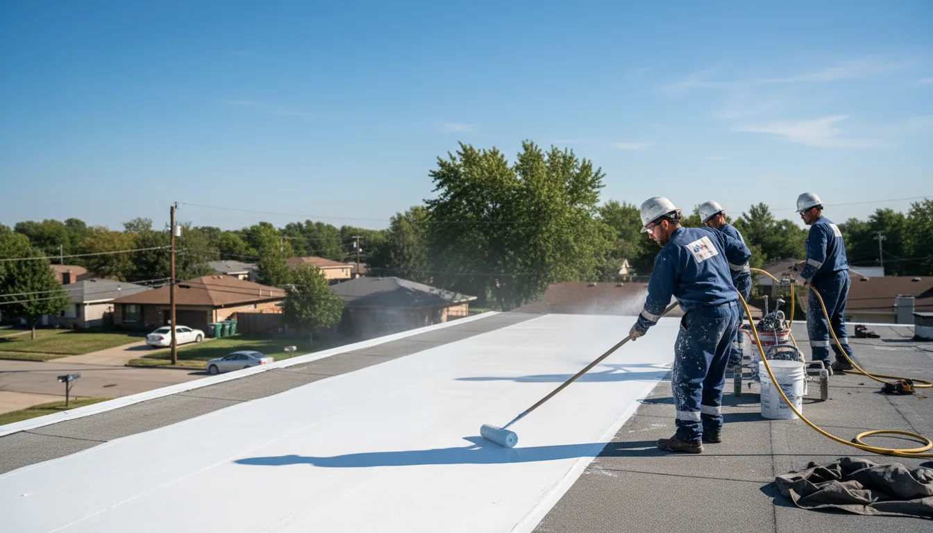 Commercial roof coating in Columbus, TX near me
